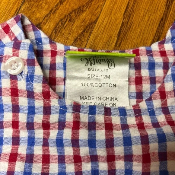 Like-New Classic Whimsy Baby Patriotic Bubble, Size: 12 months - Picture 5 of 5